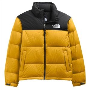 Womens North Face Nuptse 1996 retro puffer in Summit Gold